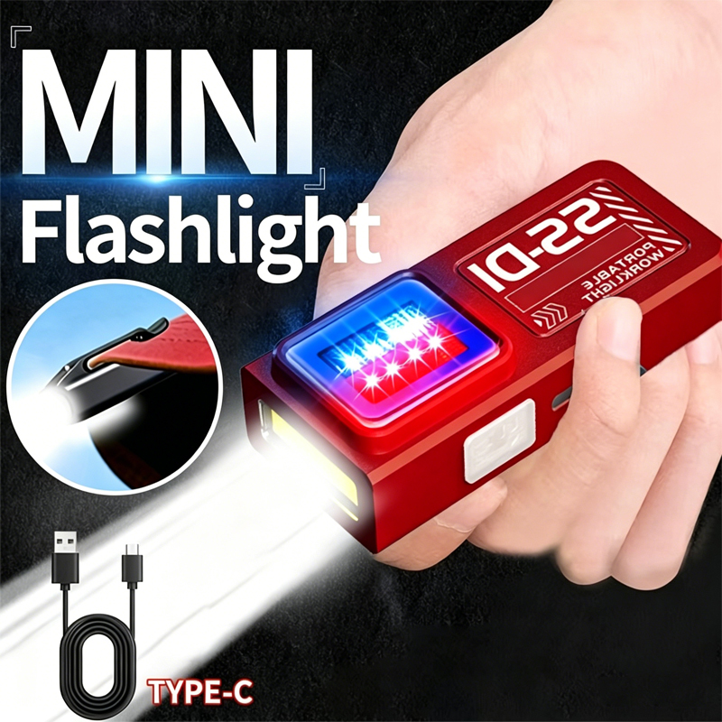 Mini Electronics Gadgets - مصباح يدوي LED صغير قابل لإعادة