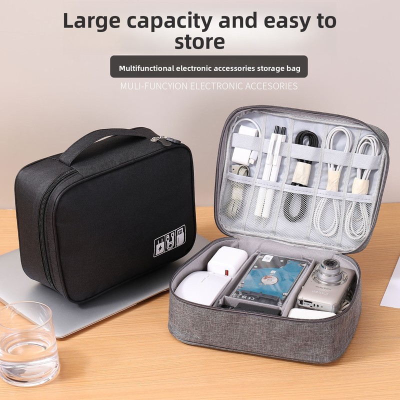 Electronics Gadgets Bag - حقيبة تخزين إلكترونية للسفر متعددة الوظائف