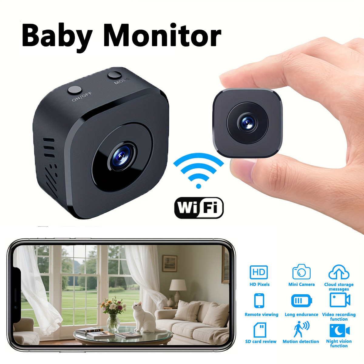 Mini Electronics Gadgets - 1080P HD كاميرا واي فاي صغيرة