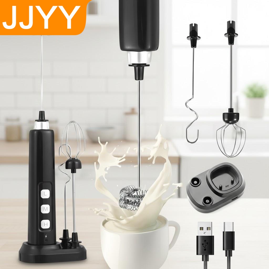 Mini Electronics Gadgets - خلاط حليب كهربائي محمول قابل لإعادة