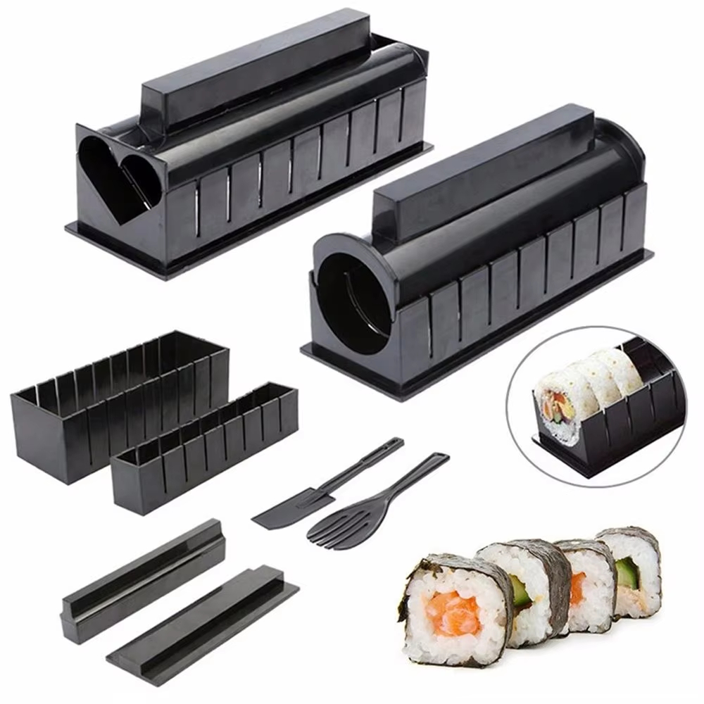 Japanese Electronics Gadgets - طقم صنع السوشي الياباني 3/10 قطع،