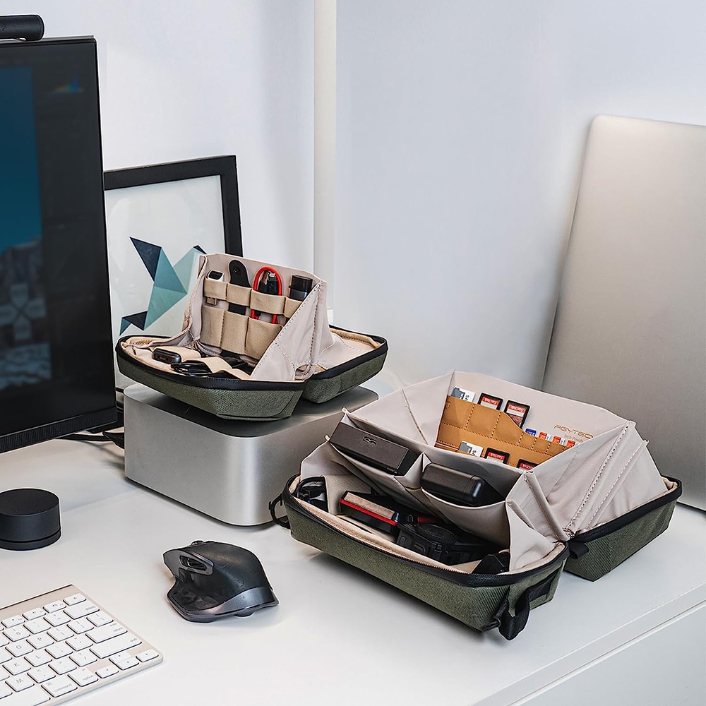 حقيبة إكسسوارات PGYTECH مقاومة - مراجعة Electronics Gadgets Bag وسعره
