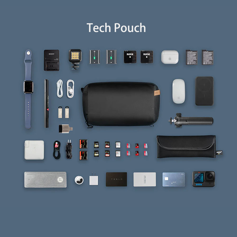 حقيبة إكسسوارات PGYTECH مقاومة - مراجعة Electronics Gadgets Bag وسعره