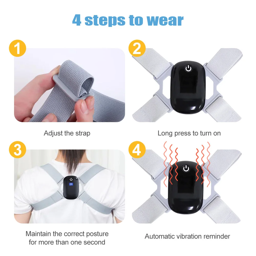 الذكية تصحيح حزام الاستشعار ال - مراجعة Smart Posture Sensor وسعره