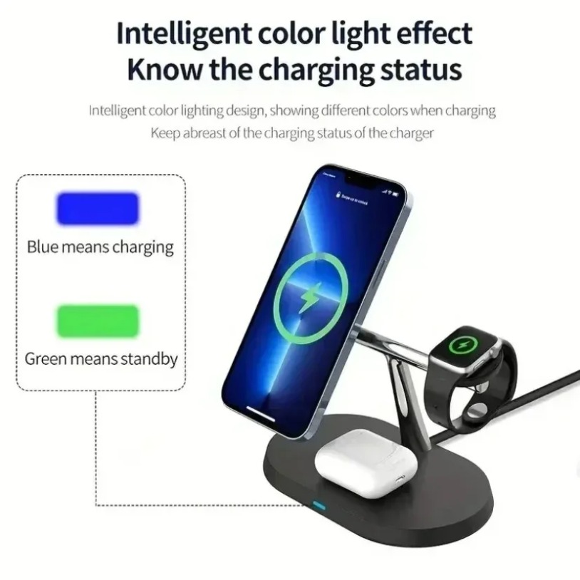 شاحن لاسلكي مغناطيسي 3 في 1 من - مراجعة Magnetic Charging Cable وسعره