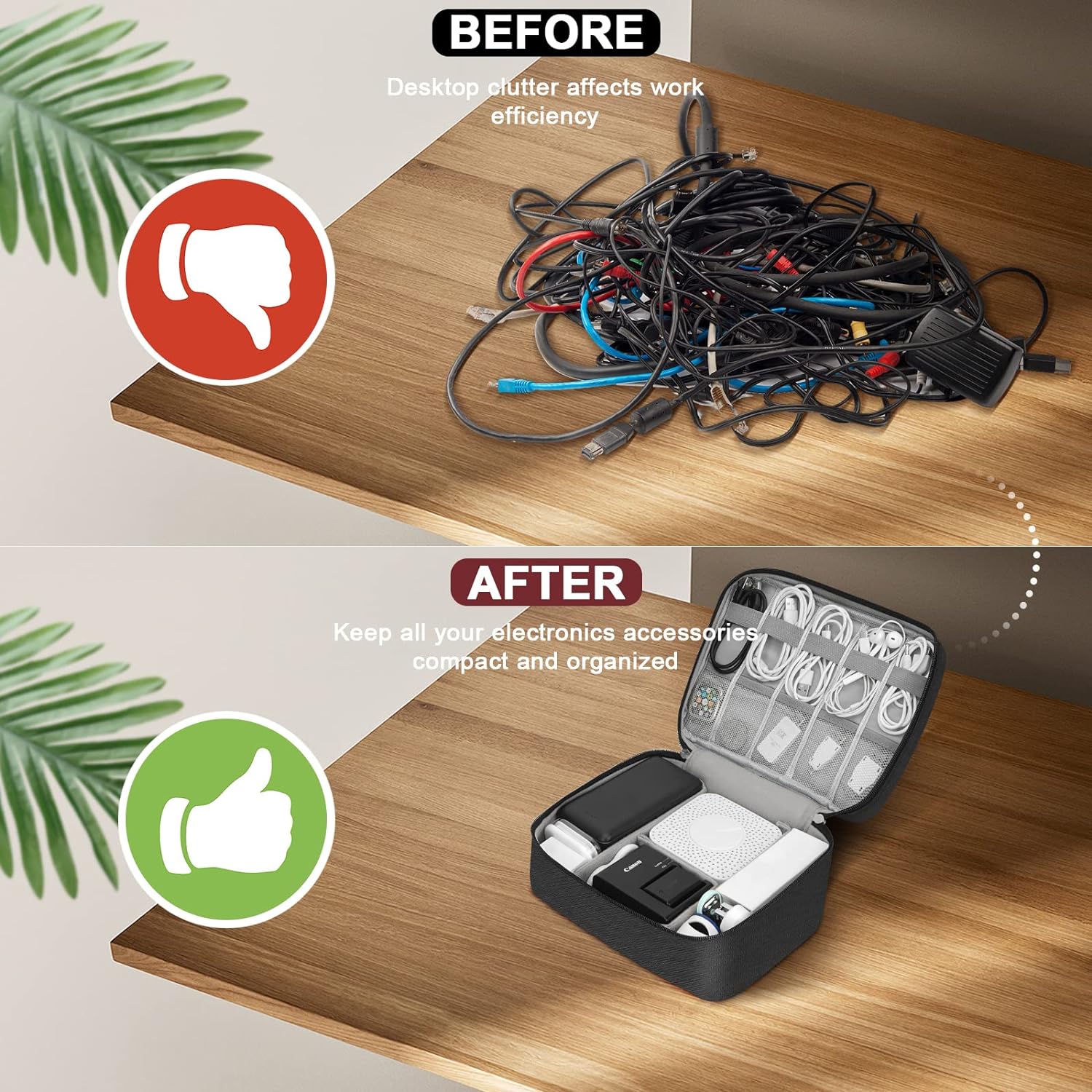 حقيبة تخزين رقمية محمولة، منظم - مراجعة Electronics Gadgets Bag وسعره