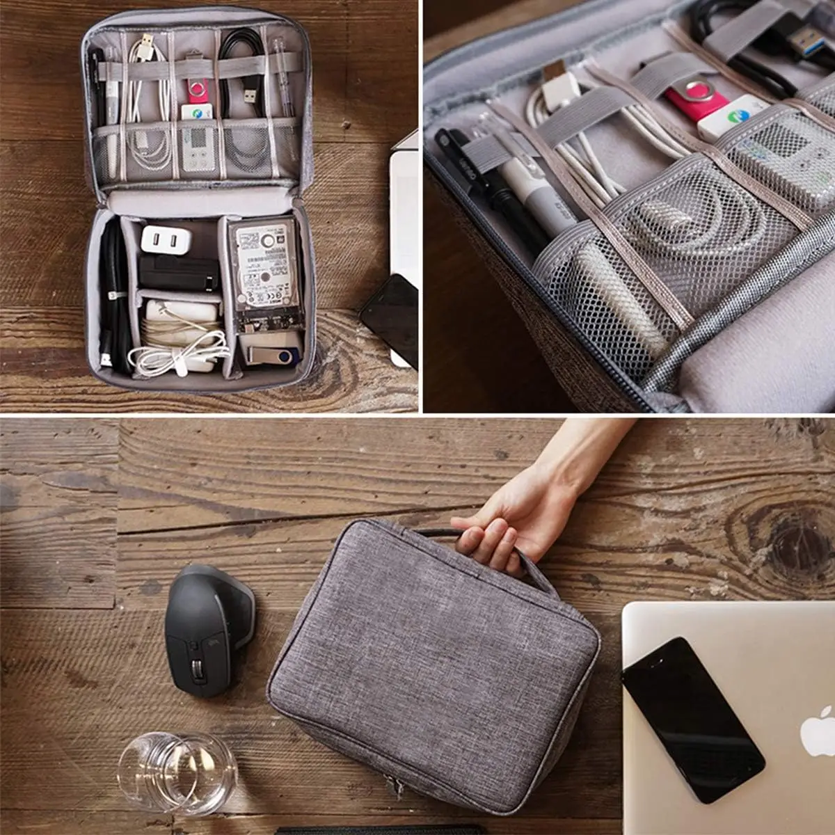 حقيبة تخزين رقمية محمولة، منظم - مراجعة Electronics Gadgets Bag وسعره